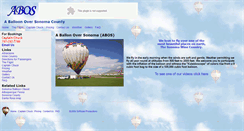 Desktop Screenshot of aballoonoversonoma.com